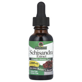 Nature's Answer, Extract de Schisandra, fără alcool, 2.000 mg, 1 fl oz (30 ml)