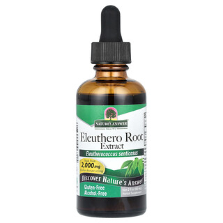 Nature's Answer, Extracto de raíz de ginseng siberiano, Sin alcohol, 160 mg, 60 ml (2 oz. líq.)