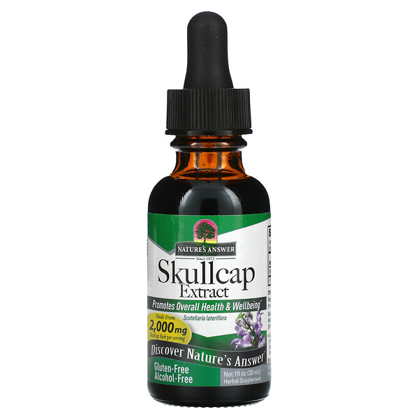 Nature's Answer, Skullcap Extract, Alcohol-Free, 2,000 mg, 1 fl oz (30 ml)