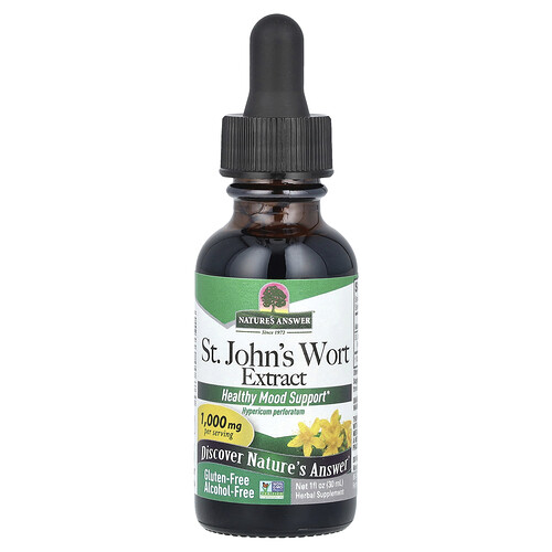 Nature's Answer St. John's Wort Extract, Alcohol-Free, 1,000 mg, 1 fl oz (30 ml)