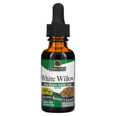 

Nature's Answer White Willow Alcohol-Free 2 000 mg 1 fl oz (30 ml)