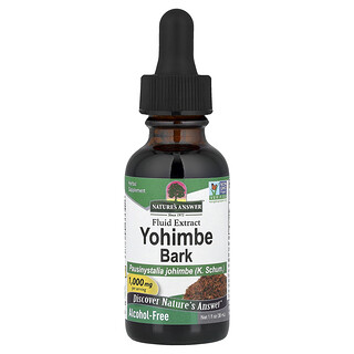 Nature's Answer, Corteza de yohimbe, Extracto fluido, Sin alcohol, 30 ml (1 oz. líq.)