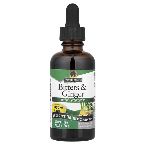 Nature's Answer, Bitters & Ingwer, alkoholfrei, 60 ml (2 fl oz)