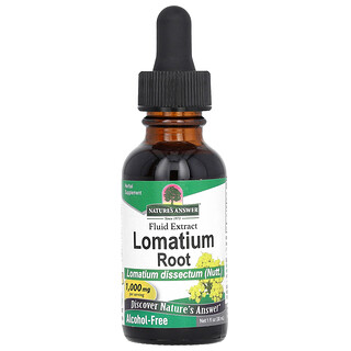 Nature's Answer, Raíz de Lomatium, Sin alcohol, 1000 mg, 30 ml (1 oz. líq.)