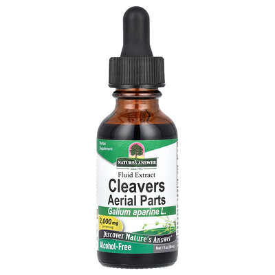 Nature's Answer , Cleavers Aerial Parts, Fluid Extract, Alcohol-Free, 2,000 Mg, Fl Oz (30 Ml) Size 1