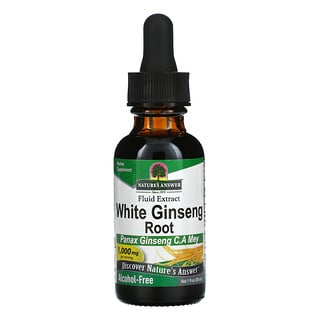 Nature's Answer, Ginseng blanc, sans alcool, 1 000 mg, 30 ml (1 oz)