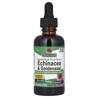 Nature's Answer, Equinácea y sello de oro, Sin alcohol, 60 ml (2 oz. Líq.)