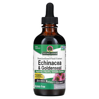 Nature's Answer, Equinácea y sello de oro, Sin alcohol`` 120 ml (4 oz. Líq.)