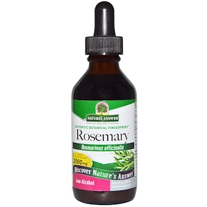 Отзывы о Натурес Ансвер, Rosemary, Low Alcohol, 2000 mg, 2 fl oz (60 ml)