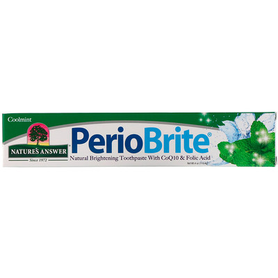 Nature's Answer Periobrite, зубная паста для природного отбеливания, свежая мята, 113,4 г
