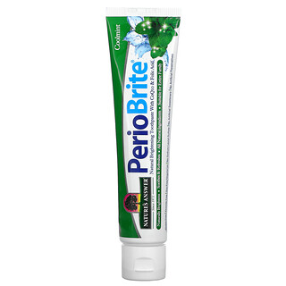 Nature's Answer, PerioBrite, Naturally Brightening Toothpaste with CoQ10 & Folic Acid, Cool Mint, 4 oz (113.4 g)