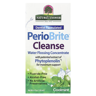 Nature's Answer, PerioBrite® Cleanse, Water Flossing Concentrate, Konzentrat für Munddusche, Minze, 120 ml (4 fl. oz.)