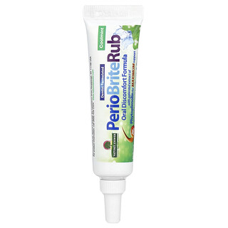 Nature's Answer, PerioBrite®Rub, Успокояващ гел за зъби и венци, Coolmint, 0,5 унции (14,2 g)