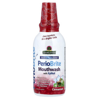 Nature's Answer, PerioBrite®, vodica za ispiranje usta s ksilitolom, cimet, 480 ml