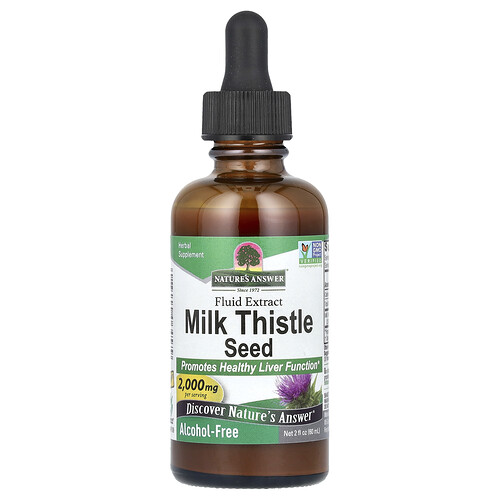 Nature's Answer, Chardon-Marie liquide sans alcool, 2000 mg, 60 ml