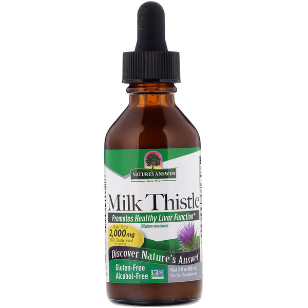 Nature's Answer, Milk Thistle, Alcohol Free, 2,000 mg, 2 fl oz (60 ml)