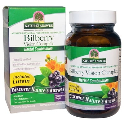 Bilberry Vision Complex, 60 Vegetarian Capsules