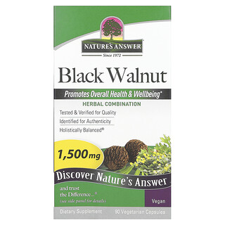 Nature's Answer, Nuez negra, 90 cápsulas vegetales