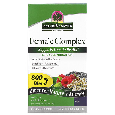 Nature's Answer Комплекс трав для женского здоровья, 800 мг, 90 капсул