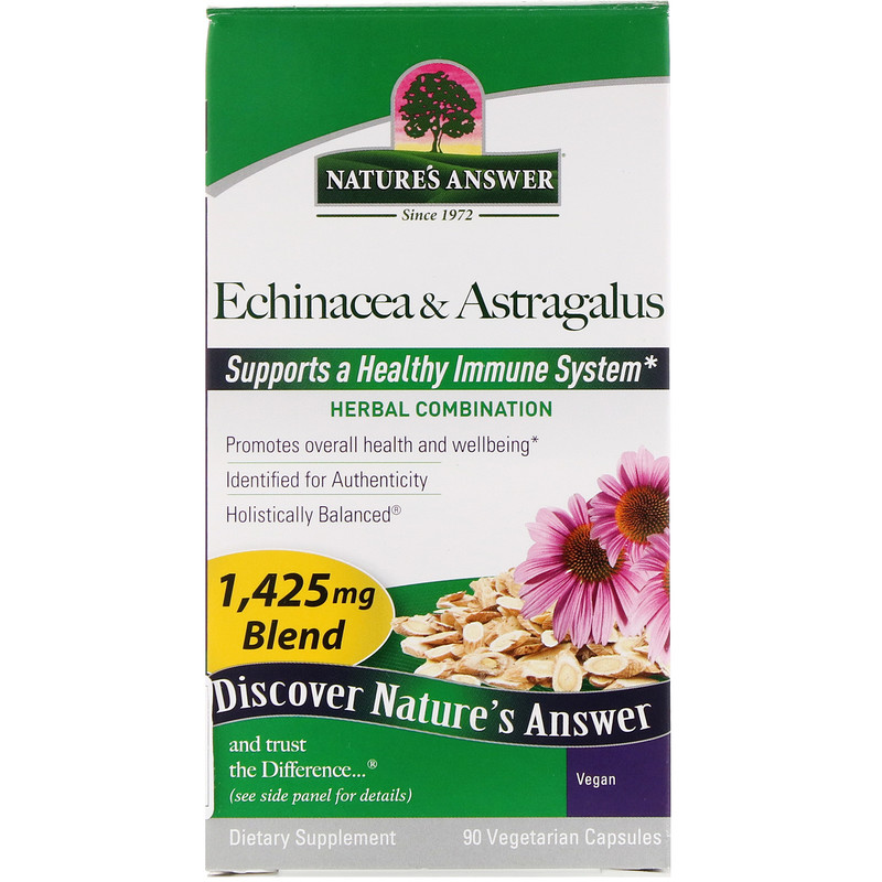 Nature's Answer, Echinacea & Astragalus, 1,425 mg, 90 Vegetarian