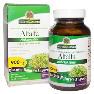 Отзывы о Натурес Ансвер, Alfalfa, Full Spectrum Herb, 900 mg, 90 Vegetarian Capsules