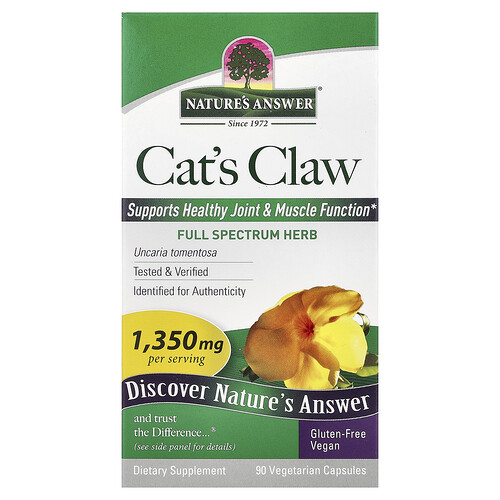 Nature's Answer, Cat's Claw, 90 vegetarische capsules (450 mg per capsule)