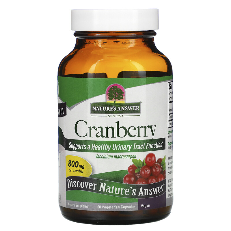 Nature's Answer, Cranberry, 800 mg, 90 Vegetarian Capsules iHerb