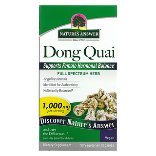 Nature's Answer, Dong Quai, 1000 mg, 90 cápsulas vegetarianas