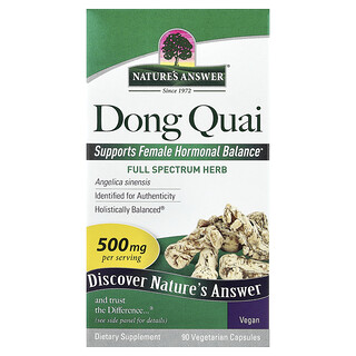 Nature's Answer, Dong Quai, 500 mg, 90 Kapsul Vegetarian