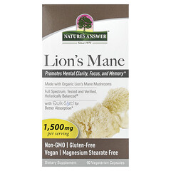 Lion's Mane, 90 вегетаріанських капсул (500 мг на капсулу)