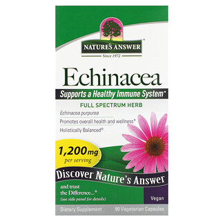 Nature's Answer, Ehinacea, 90 vegetarijanskih kapsula (400 mg po kapsuli)