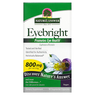 Nature's Answer, Eyebright, 400 mg, 90 gélules végétales