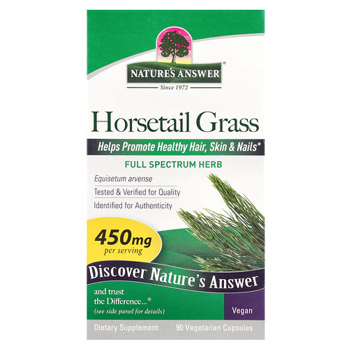 Nature's Answer Horsetail Grass, 450 mg, 90 Vegetarian Capsules