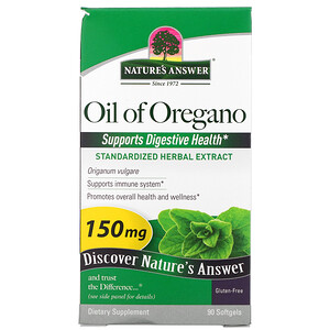 Отзывы о Натурес Ансвер, Oil of Oregano, 150 mg, 90 Softgels