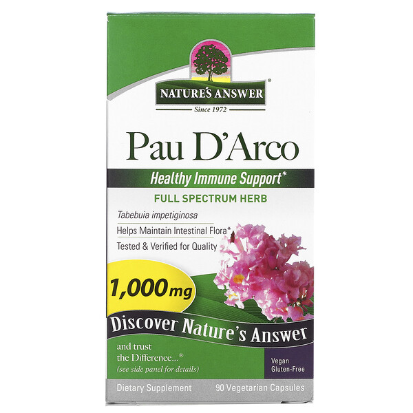 Nature's Answer‏, פאו דה ארקו, 1,000 מ"ג, 90 כמוסות צמחיות