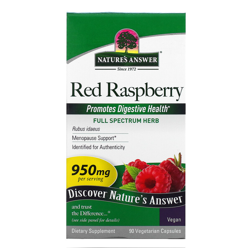 Nature's Answer, Red Raspberry, 475 mg, 90 Vegetarian Capsules iHerb