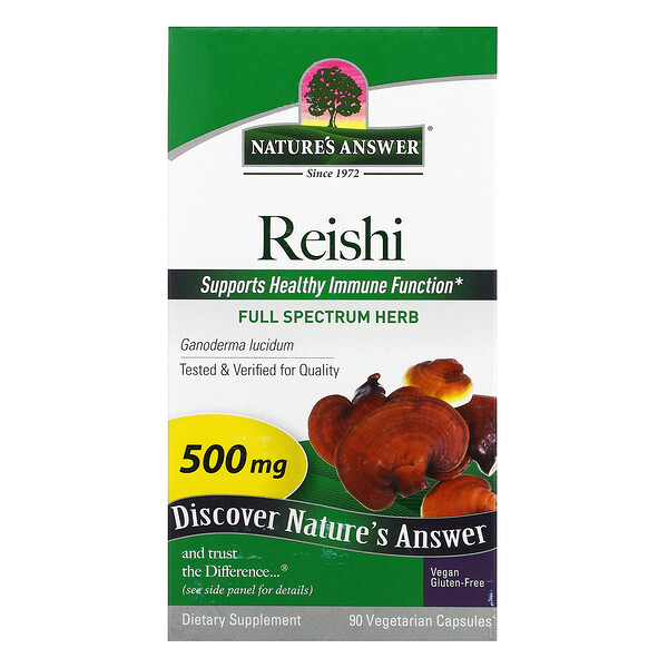 Reishi, 500 mg, 90 cápsulas vegetarianas