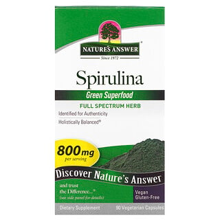 Nature's Answer, Spirulina, 400 mg, 90 Vegetarian Capsules