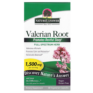 Nature's Answer, Racine de valériane, 90 capsules végétariennes (500 mg par capsule)