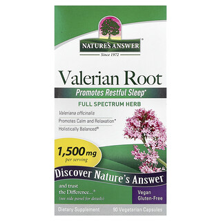 Nature's Answer（ネイチャーズアンサー）, セイヨウカノコソウ根、ベジカプセル90粒（1粒あたり500mg）