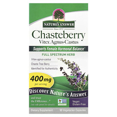 Chasteberry, вітекс (Vitex Agnus-Castus), 400 мг, 90 вегетаріанських капсул