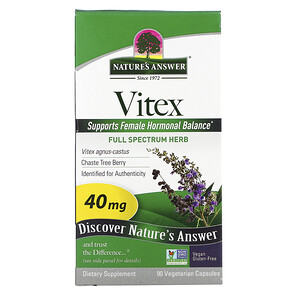 Отзывы о Натурес Ансвер, Vitex, Agnus-Castus Chaste Tree Berry, 40 mg, 90 Vegetarian Capsules