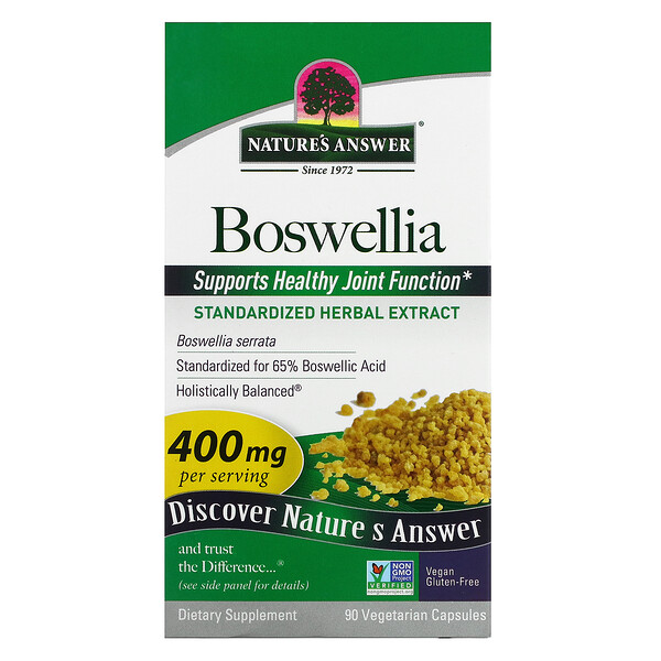Nature's Answer, ボスウェリア、400 mg、植物性カプセル90粒