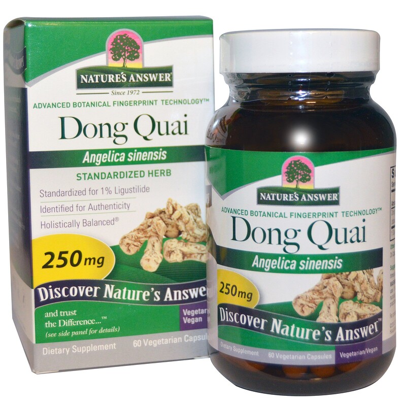 Nature's Answer, Dong Quai, 250 mg, 60 Vegetarian Capsules iHerb