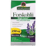 Nature’s Answer, Forskohlii, 250 мг, 60 шт., вегетарианские капсулы отзывы