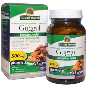 Отзывы о Натурес Ансвер, Guggul, Standardized Herb, 500 mg, 60 Veggie Caps