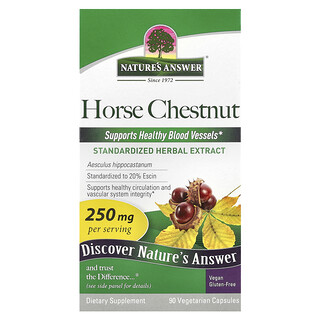 Nature's Answer, At Kestanesi, 250 mg, 90 Vejetaryen Kapsül