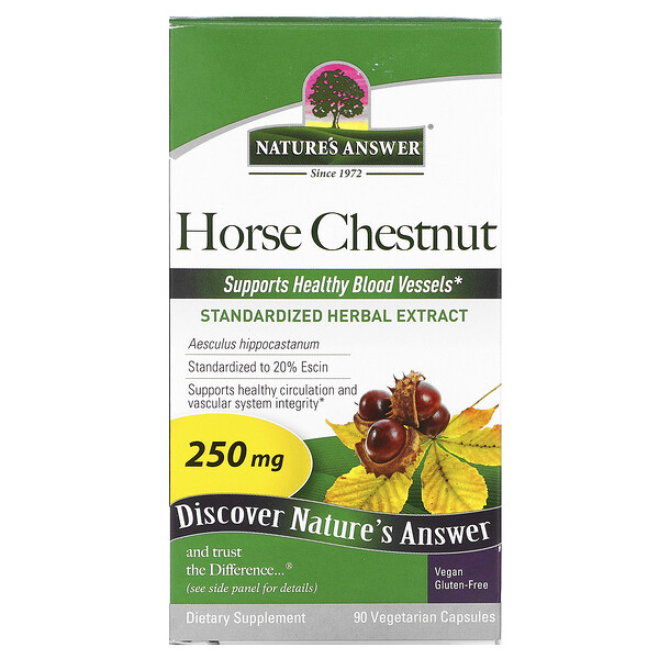 Horse Chestnut, 250 mg, 90 Vegetarian Capsules