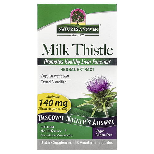 Nature's Answer Milk Thistle, 60 Vegetarian Capsules