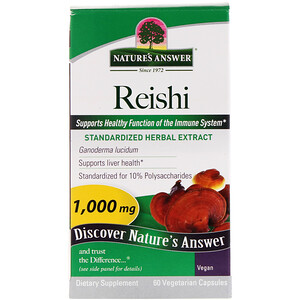 Отзывы о Натурес Ансвер, Reishi, 1,000 mg, 60 Vegetarian Capsules